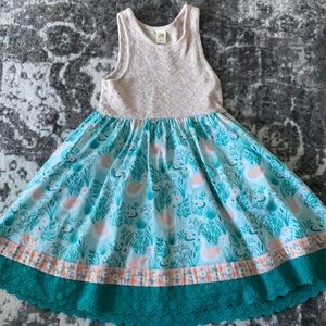 Wildflower Swan Dress size 10 like new- beautiful